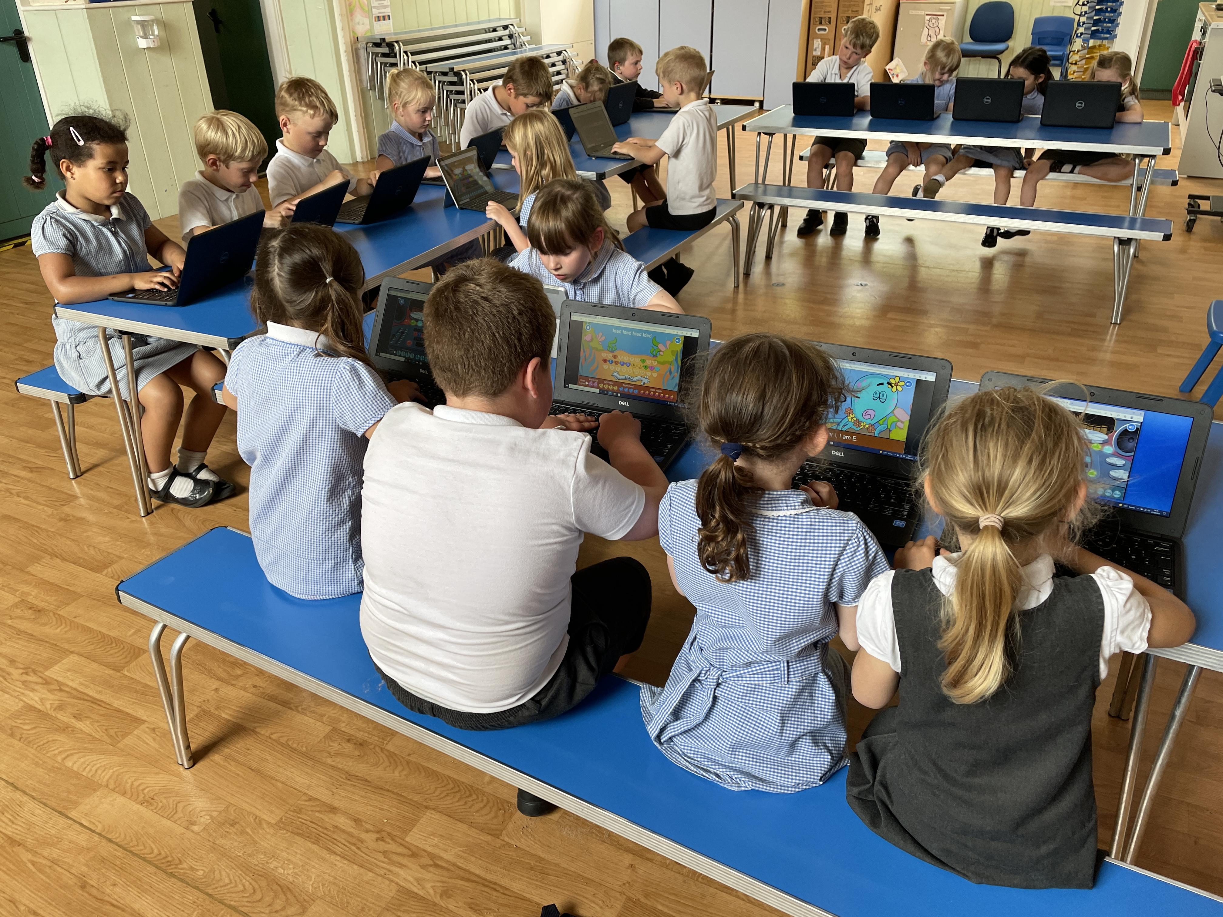 Keyboard skills start early at Worstead